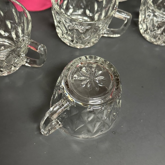 Anchor Hocking Glass Crown Point pattern Punch Cups - Picture 2 of 6